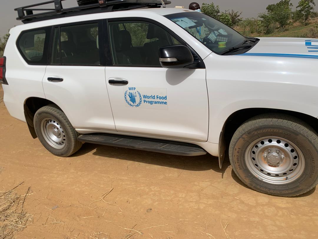 WFP vehicle on mission in Matam