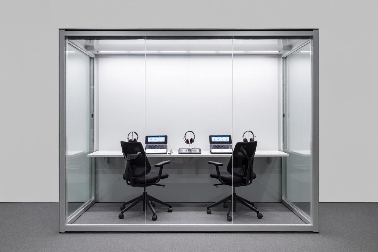 Cabine d'interprétation professionnelle